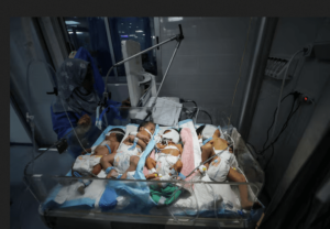 Al-Helou hospital faces fuel crisis, according to medics, in Gaza CityPalestinian newborns share an incubator at Al-Helou hospital due to fuel crisis, according to medics, amid the Israeli military offensive, in Gaza City, July 10, 2025. REUTERS