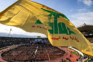 Mourners attend the funeral of slain Hezbollah leaders Hassan Nasrallah and Hashem Safieddine at the Camille Chamoun Sports City Stadium on the outskirts of Beirut on February 23. – File photo