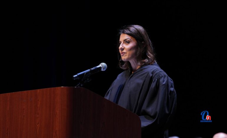 Mariam Saad Bazzi sworn in to Michigan Court of Appeals before packed audience in Dearborn