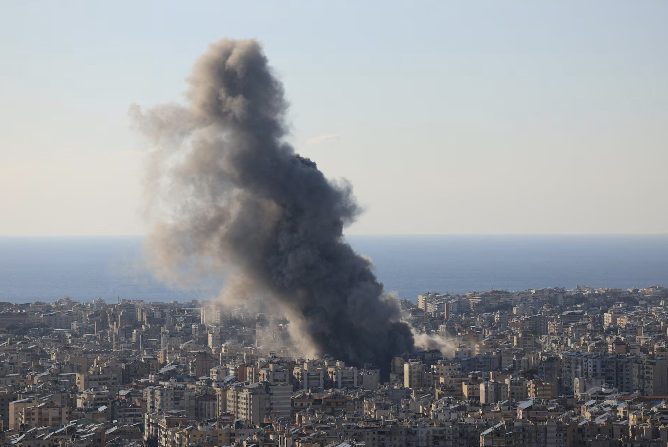 Smoke billows after an Israeli strike on Beirut's southern suburbs, March 2. REUTERS